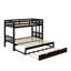 Lit simple avec lit gigogne coulissant-102463241