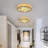 19.7'' Tiffany-style Peacock Tail Shell Ceiling Light