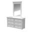 Miroir rectangulaire pour commode en bois