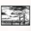 «Black and White View of London Panorama», reproduction de photo sur toile tendue encadrée-26681565