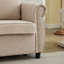 Canapé-lit convertible grand 81,5 po 2-en-1, canapé-lit escamotable, canapé-lit 3 places, avec matelas en mousse à mémoire de forme de 3,35 po, main courante à rivets