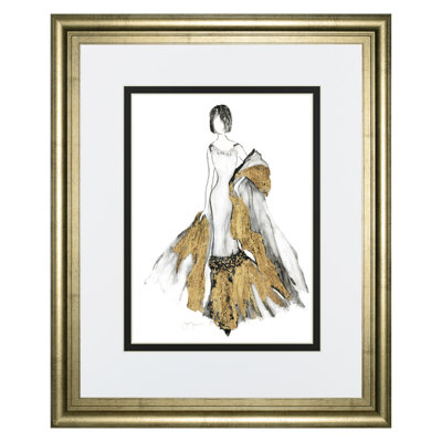 Gilded Elegance Wall Art - 34" x 40" - Gold Frame