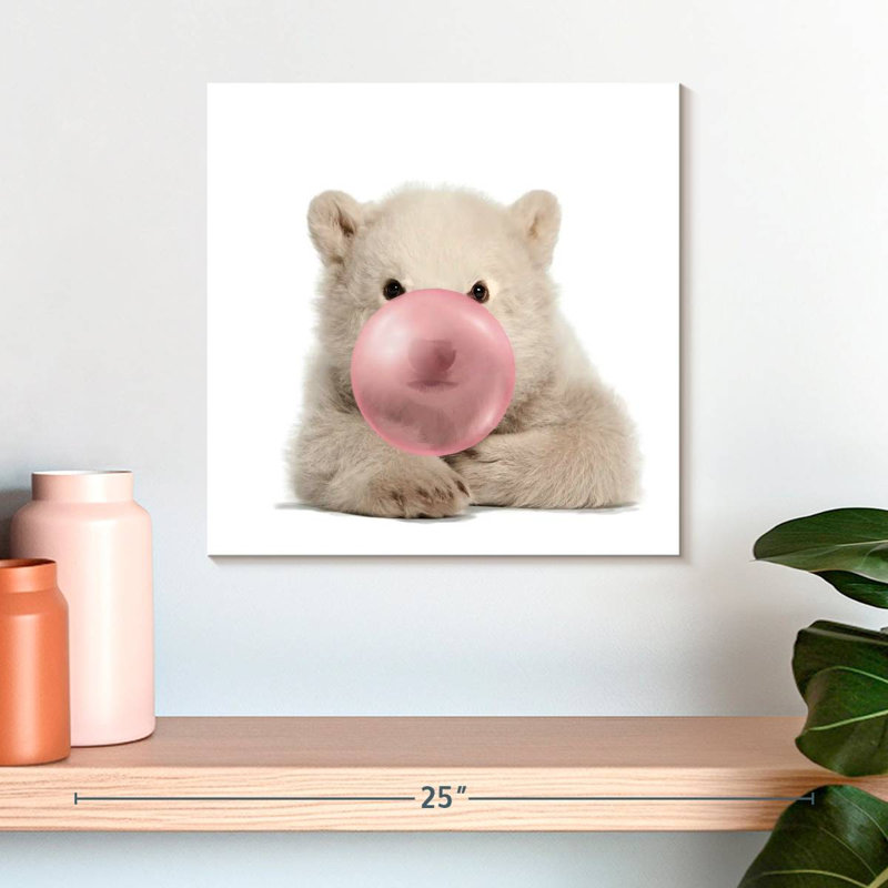 Ketti Polar Bear Bubble Gum, 16" H x 16" W