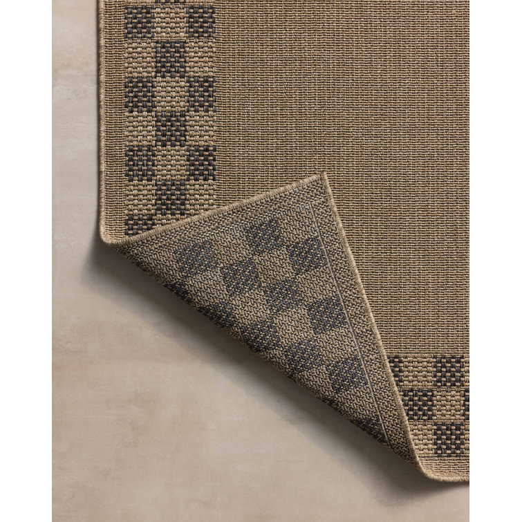 Chris Loves Julia x Loloi Providence Natural / Charcoal Indoor/Outdoor Area Rug