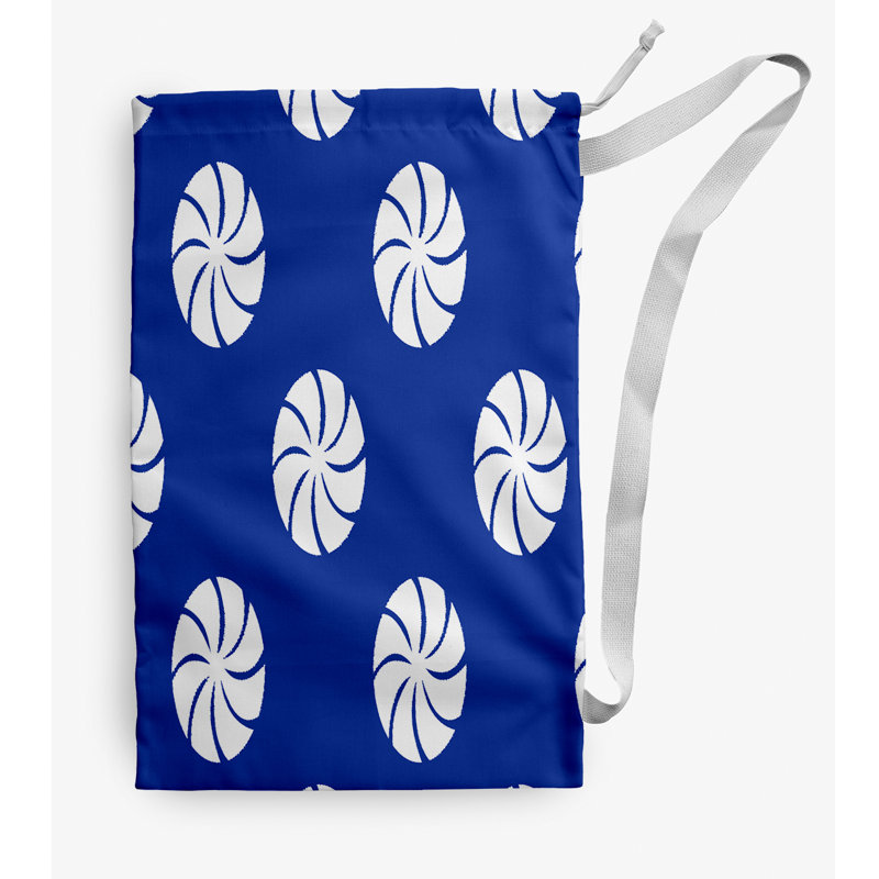 Fabric Laundry Bag with Handles, Small (29" H x 18" W), Blue