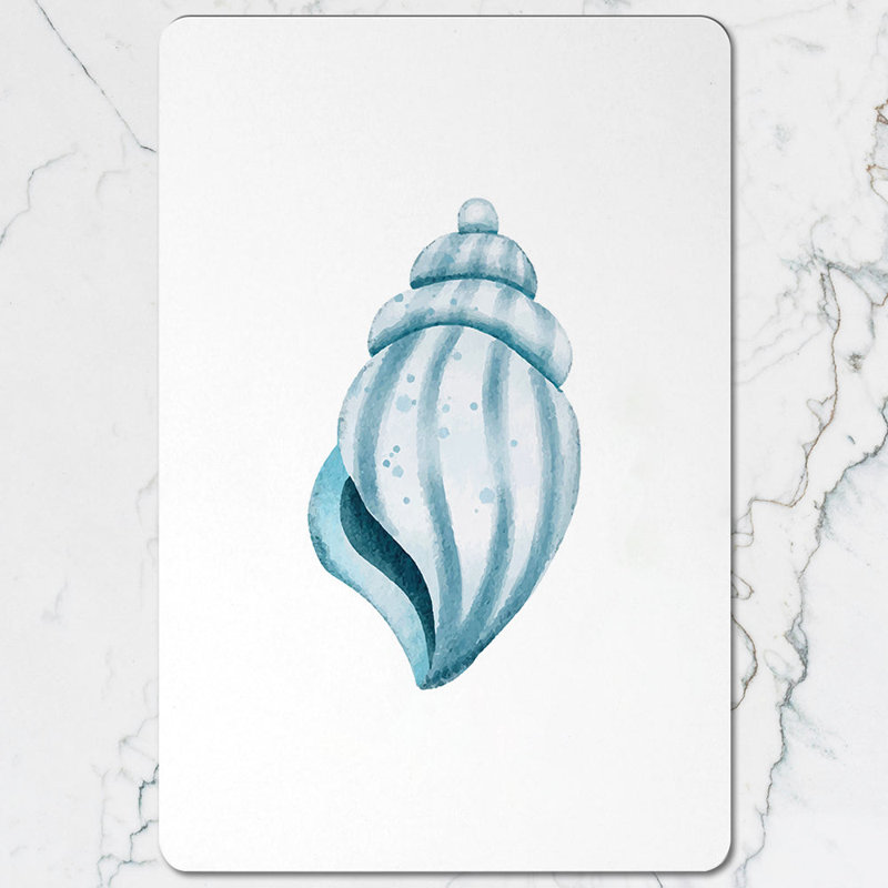 Seashell Collection Wood Placemat Coaster Set Exclusive