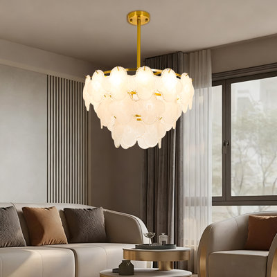 Luminaire suspendu scandinave en cristal simple - pour salle à manger / salon / chambre à coucher, luminaire de luxe moderne (ampoule non incluse)