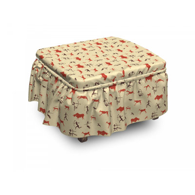 Box Cushion Ottoman Slipcover