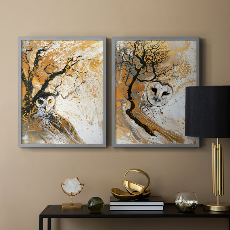 ANIMALS Series Lxxi - reproduction encadrée de qualité supérieure - prête à être accrochée - aucun clou requis - aucun clou requis