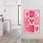 Art mural abstrait romantique fantaisiste avec cœur-129023971