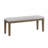 Stylish 6-Piece Dining Table Set With Bench Side Dining Chairs