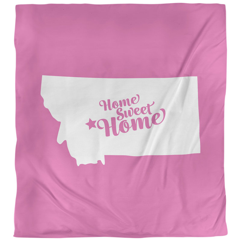 Housse de couette home hélène, Housse de couette pour très grand lit, Rose, Microfibre