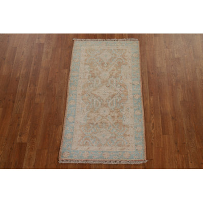 Muted Oushak Turkish Wool Rug 2x4