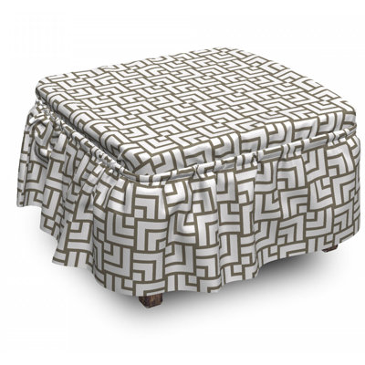 Box Cushion Ottoman Slipcover