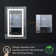30" H Recessed or Surface LED Mirror Cabinet With Defogger And Adjustable Shelves