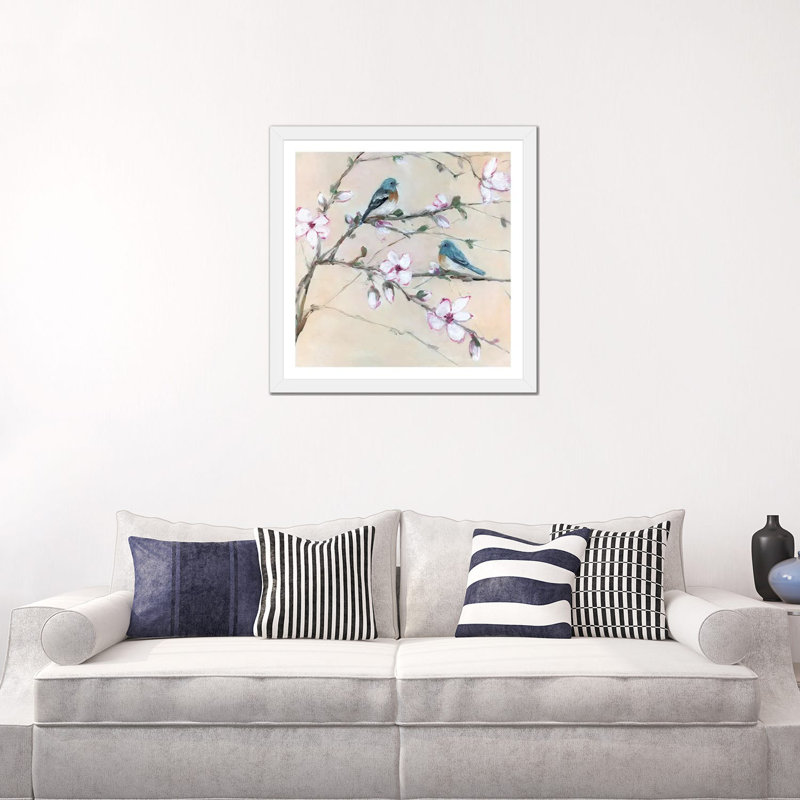 «Sweet Sounds of Summer II» par Sally Swatland - reproduction d'art, White Paper, 24" H x 24" W x1" D, Blanc