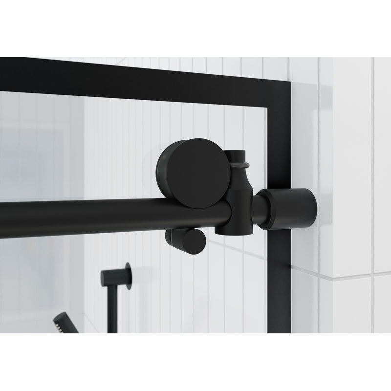 Esprit 56 in. - 60 in. x 60 in. French Monture Sliding Bathtub Door, Right Hand
