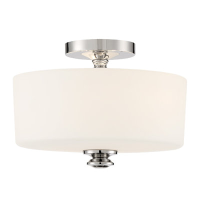 Plafonnier semi-encastré 2 lumières 12,5 po Nula