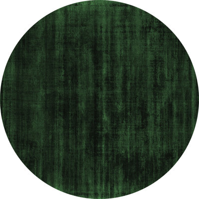 Tapis contemporains vert émeraude lavable à la machine 2935