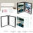 Hinged Floating Metal Frame with Real Glass-984702064-984702067