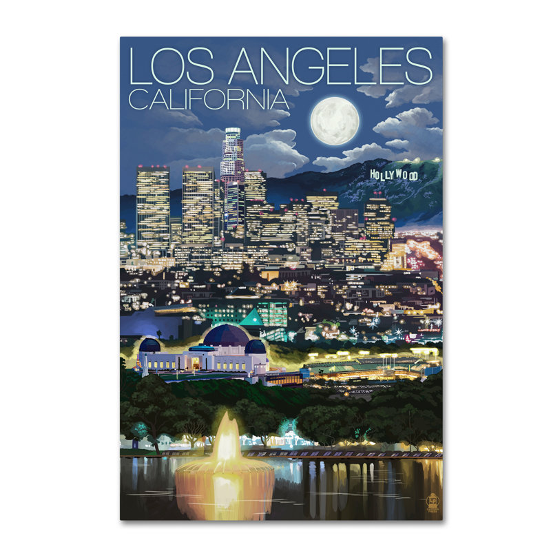 Publicité rétro sur toile Kadey «California», H 47 po x l 30 po x P 2 po
