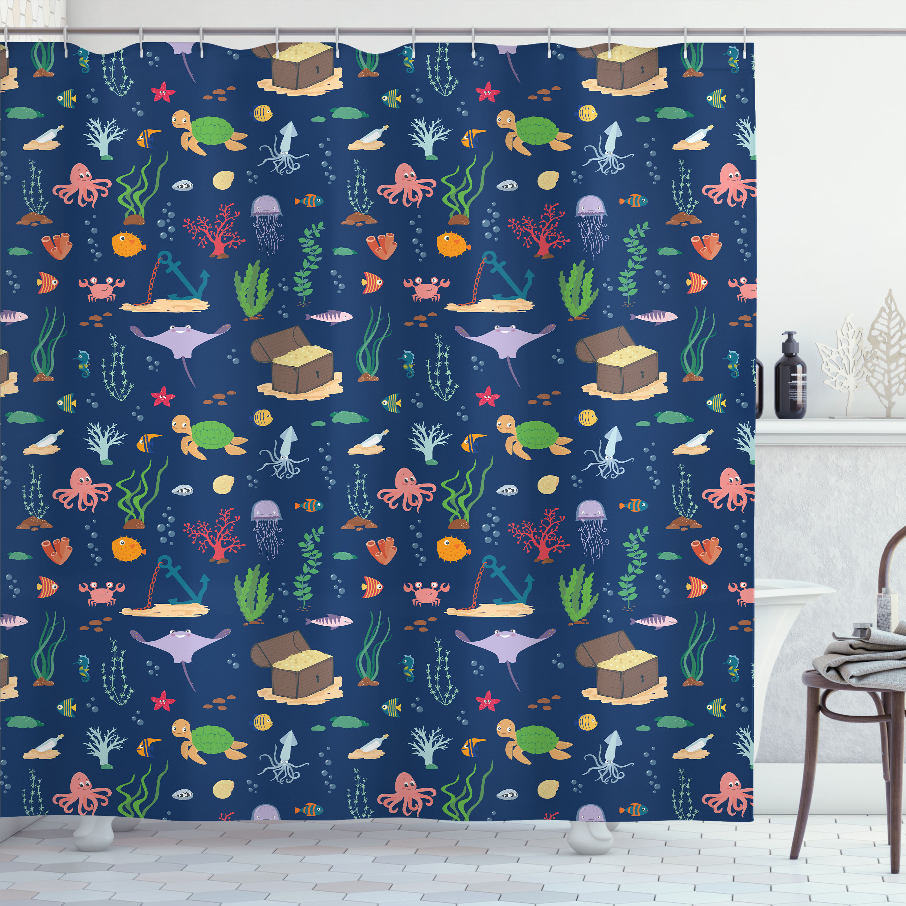 Punarvasu Aqua Sheer Curtain main image 1