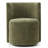 Upholstered Barrel Back Dining Chairs with Hidden Casters-124234708