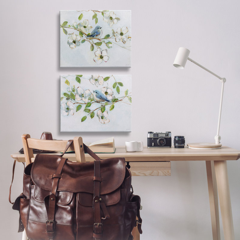 Ensemble de 2 perchoirs perchés sur une branche, design par Sally Swatland, H 16 po x l 20 po
