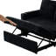 Fauteuil inclinable en velours côtelé de 53 pouces avec fonction de charge, réglable en cinq, convertible en lit, idéal pour le salon, design contemporain, 2 sièges, siège souple, accoudoirs carrés, dossier lâche, coton-1207976099