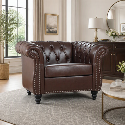 Fauteuil d'appoint l 39 po Chesterfield