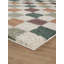 Chester Living Room Shaggy Area Rug Modern - Contemporary Checkered Design 30Mm Plush Pile Jute Backing Soft Woven Carpet -Hallway Indoor Rug, Multi-2041610347
