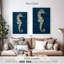 Hippocampe antique Brampt sur bleu I-108446435