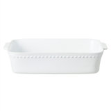 Pearl Rectangle Stoneware Baker