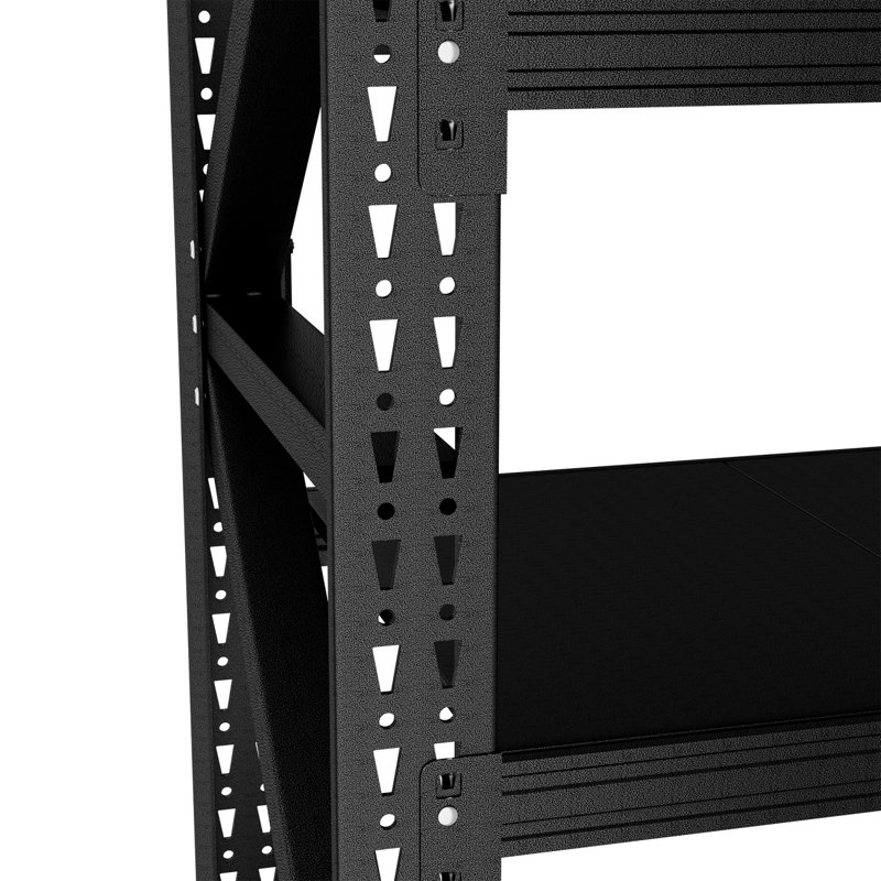 Étagère de garage robuste en métal réglable avec 4 tablettes
