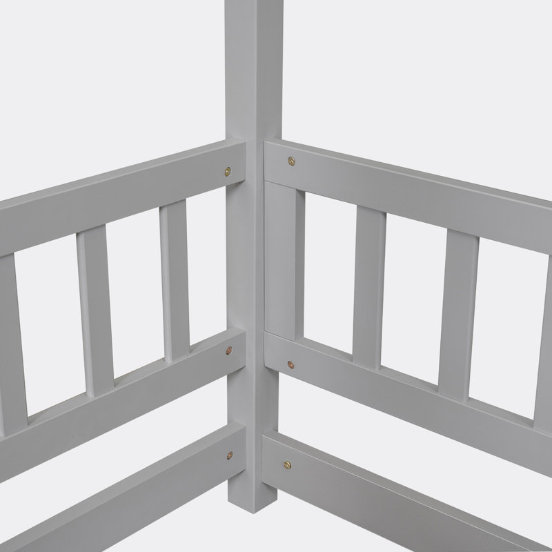 Abderraouf Bed, Twin, Gray 1