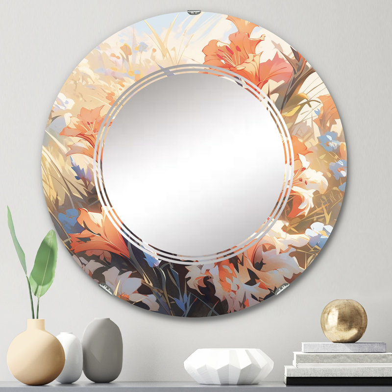 Miroir mural rond Montcerf, 24 po x 24 po