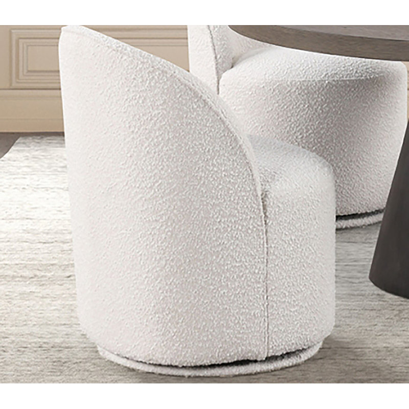 Chaise pivotante Wessel, Blanc