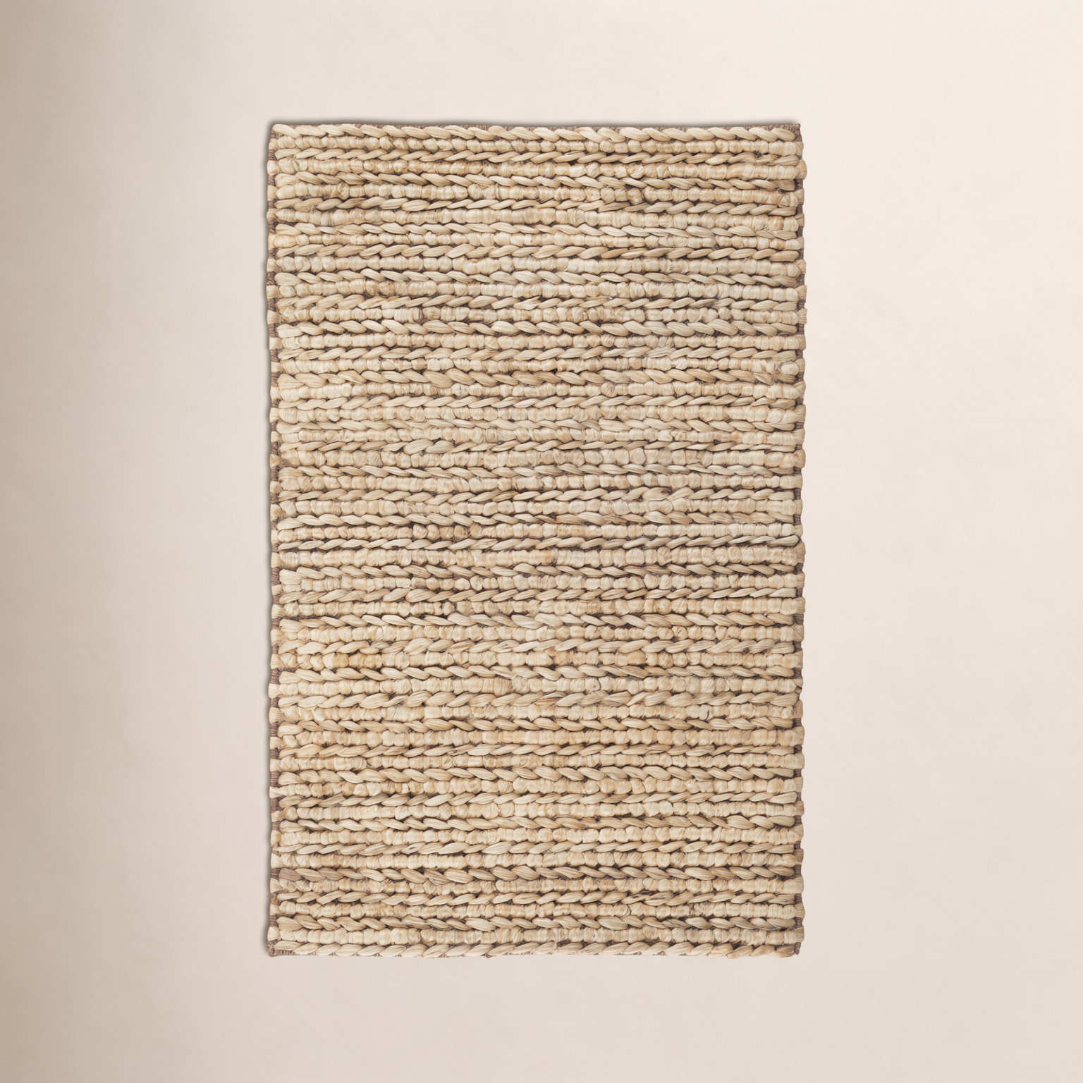 Jute Woven Natural Hand-Woven Jute Rug, Rectangle 7'6" x 9'6"