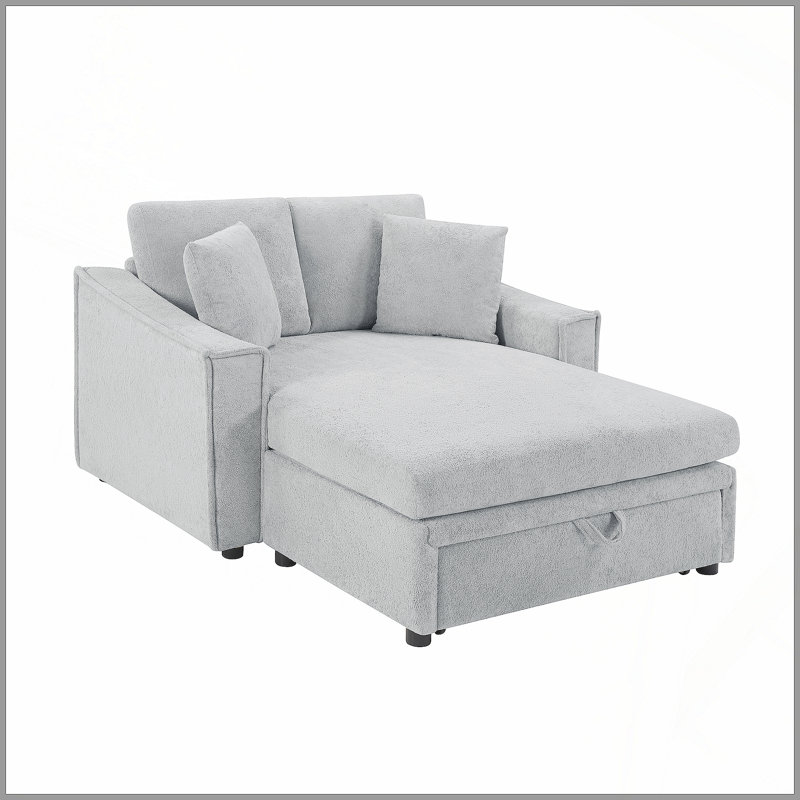 Canapé-lit Modern, Grey Fabric