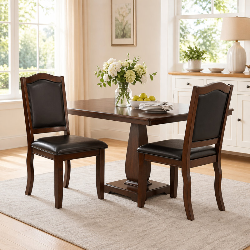 Ensemble de 2 chaises de salle à manger rembourrées