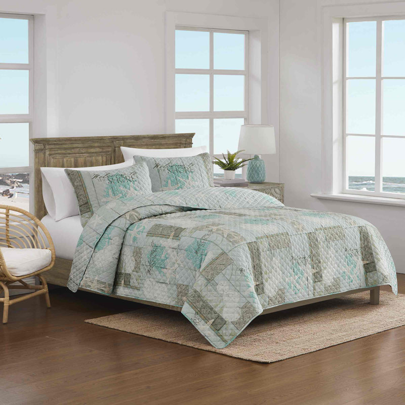 Avanti Linens Beachcomber Quilt Set, King