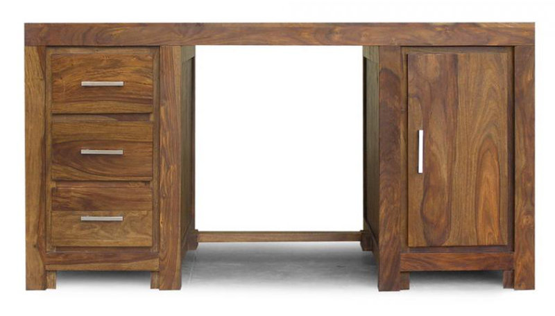 Granby Solid Wood Writing Desk, Honey