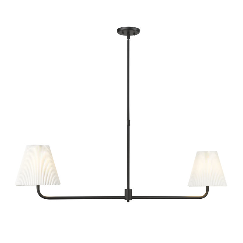 Lustre à 4 lumières de 40 po de large Ami - noir mat, 2, Noir mat