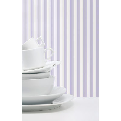 Rouleau de papier peint miniatures 2 rayures délicates L 33 pi x l 21 po