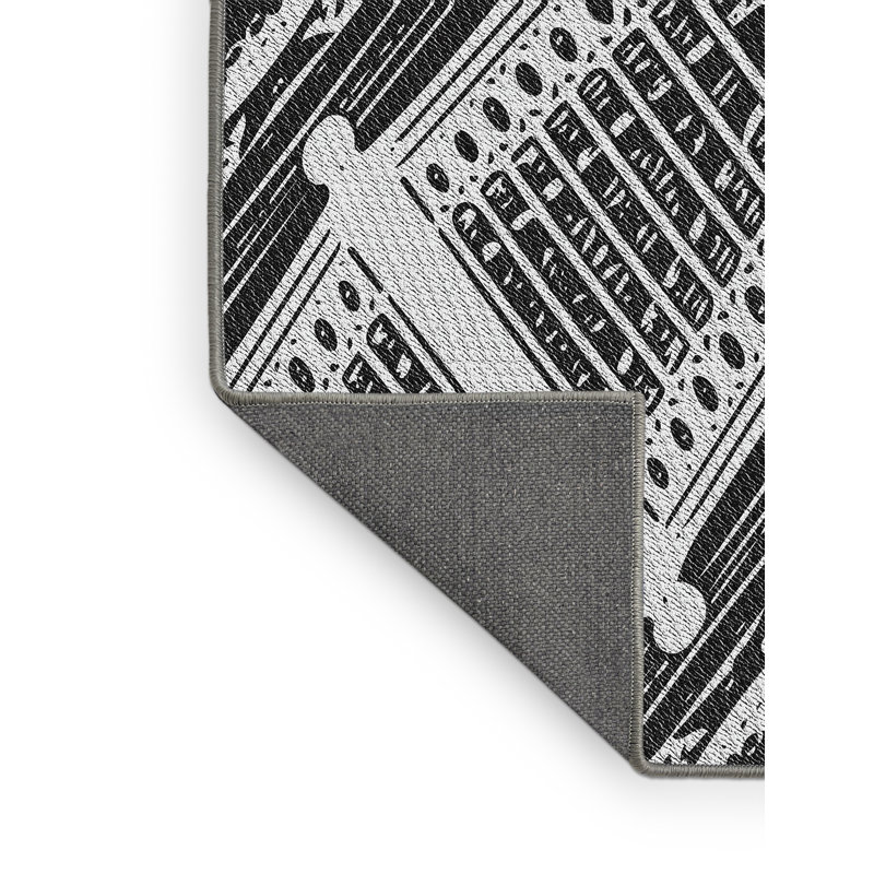 Tapis gris / brun Power Loom, Rectangle 8 pi x 12 pi