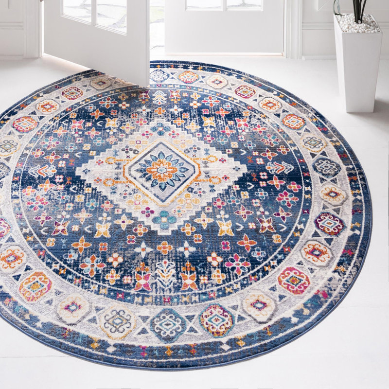 Oriental Indoor Rug, Round 5'1"