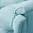 Single Sofa for Small Spaces/Corners, Adjustable Back with Phone Stand | Sky Blue | Velvet-843332114