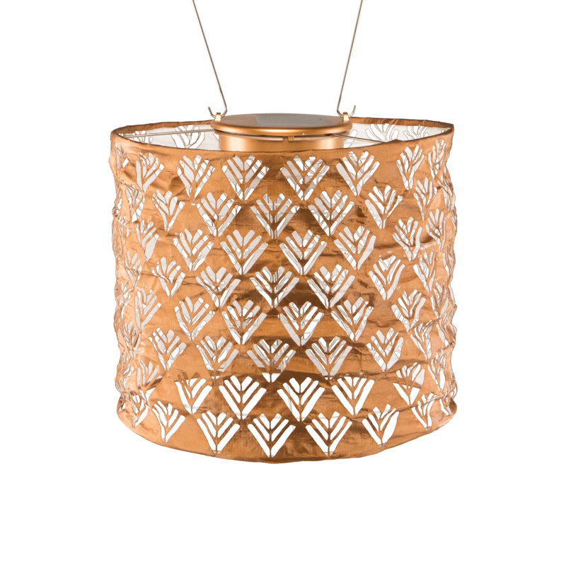 Antonucci 6.5'' Solar Powered Integrated LED Outdoor Lantern, Copper