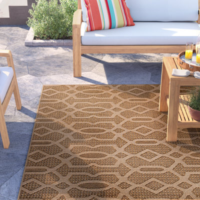 Tapis intérieur / extérieur beige Chura