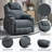Up To 350 LBS Polyester Power Lift Recliner Chair, Heavy Duty Motion Mechanism With 8-Point Vibration Massage And Lumbar Heating, USB And Type-C Ports, Stainless Steel Cup Holders-1836165833